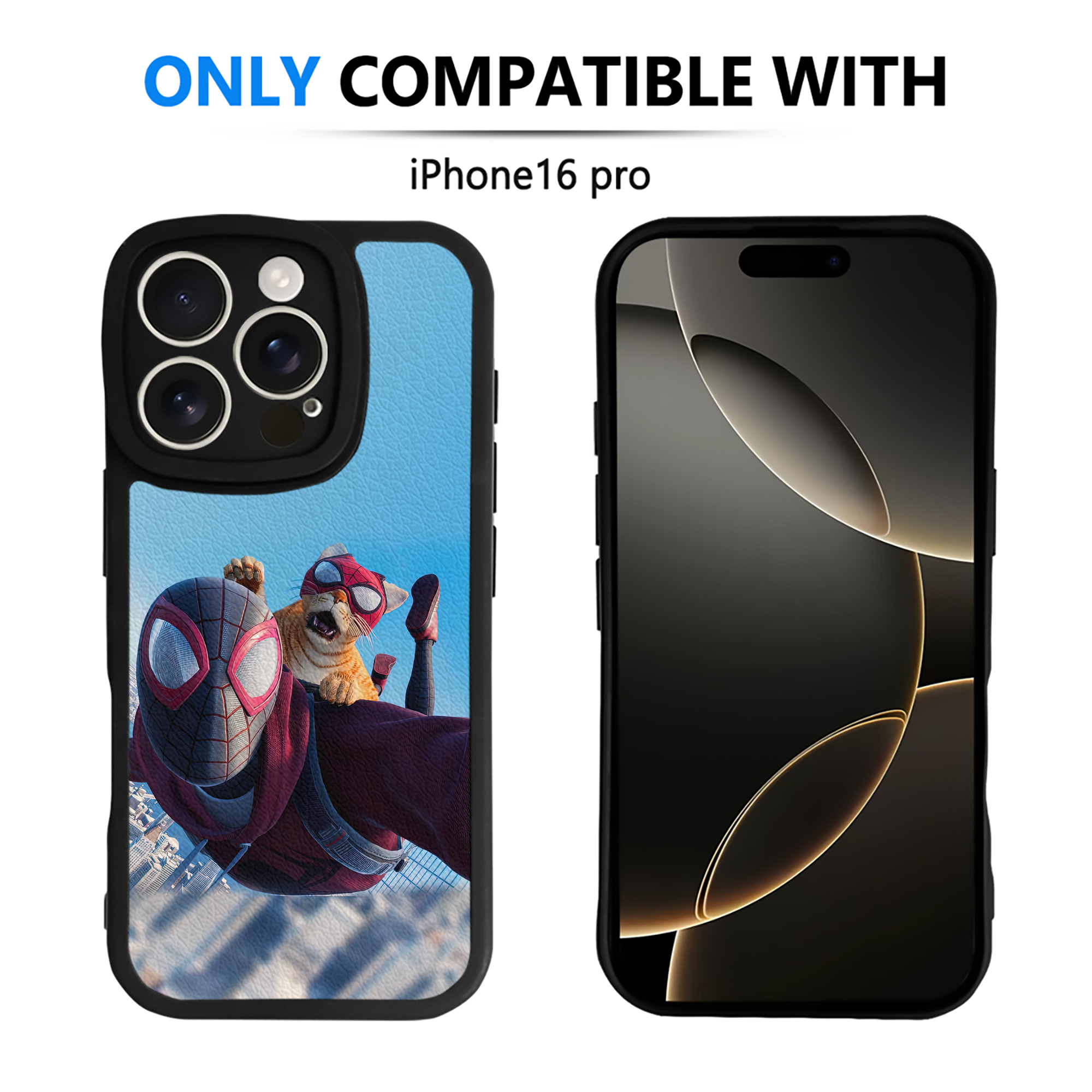 Spider Man スパイダーマン 【iPhone 16シリーズ対応】シリコンスマホケース（レザー調） 材質：シリコン